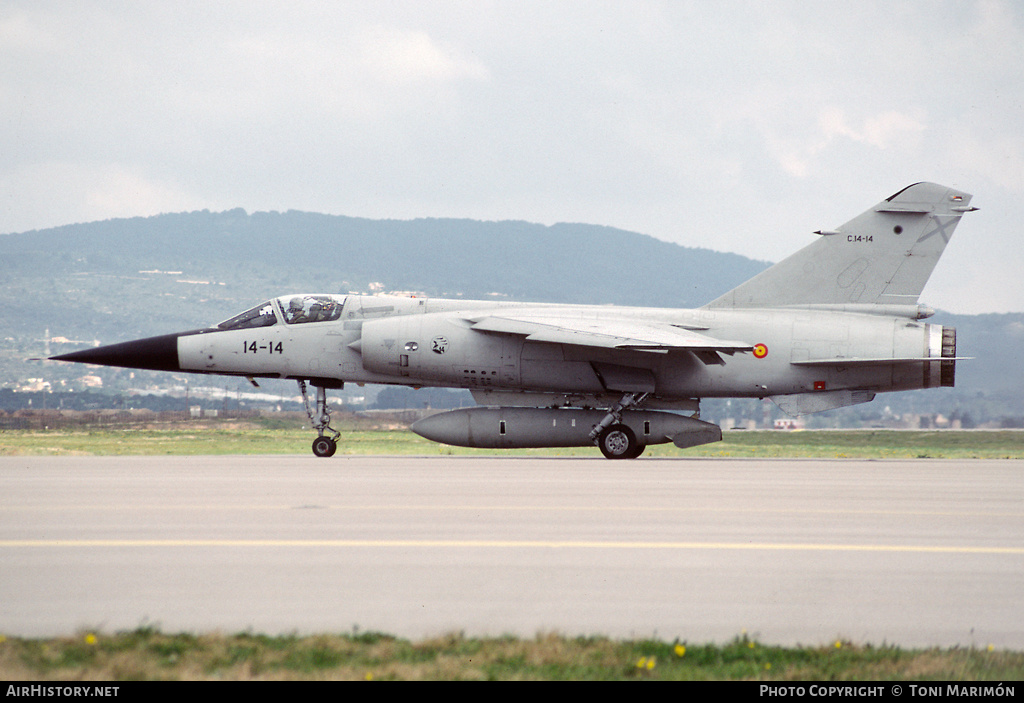Aircraft Photo of C.14-14 | Dassault Mirage F1CE | Spain - Air Force | AirHistory.net #127833
