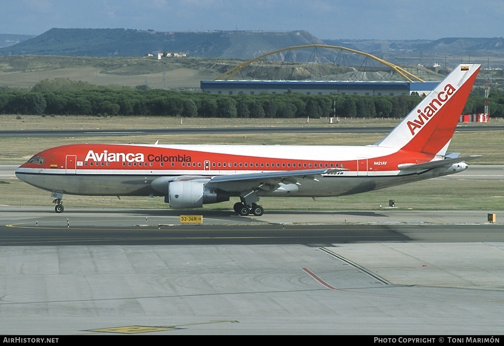 Aircraft Photo of N421AV | Boeing 767-2B1/ER | Avianca | AirHistory.net #127836