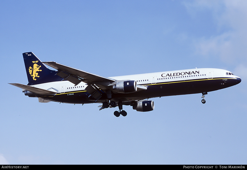 Aircraft Photo of G-BBAE | Lockheed L-1011-385-1-14 TriStar 100 | Caledonian Airways | AirHistory.net #127837