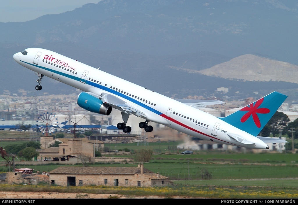 Aircraft Photo of G-OOBC | Boeing 757-28A | Air 2000 | AirHistory.net #127846