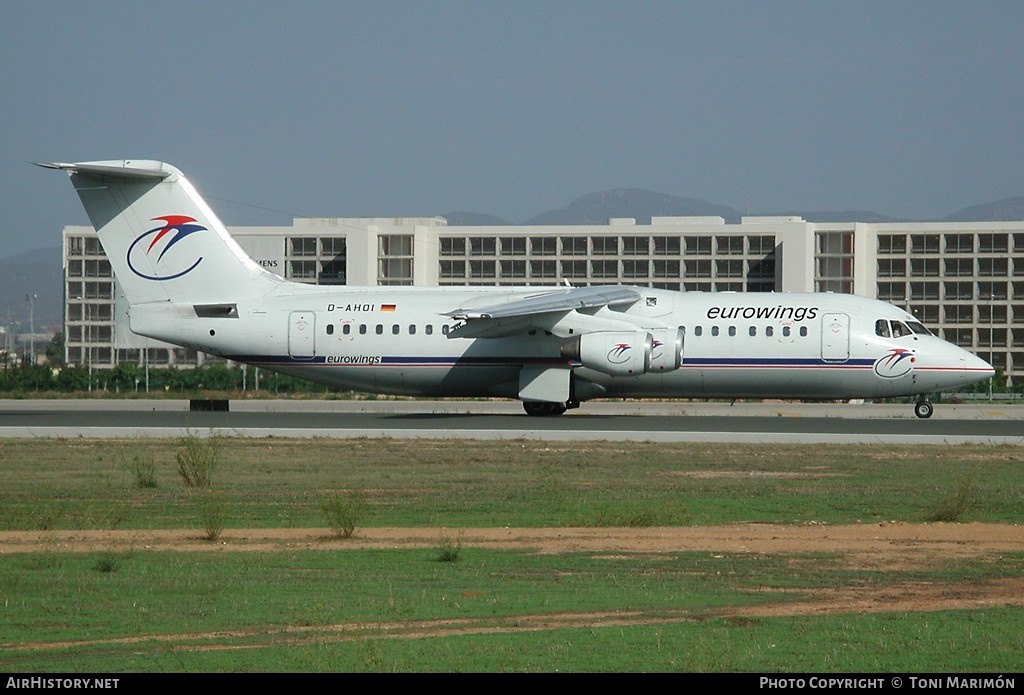 Aircraft Photo of D-AHOI | British Aerospace BAe-146-300A | Eurowings | AirHistory.net #127859