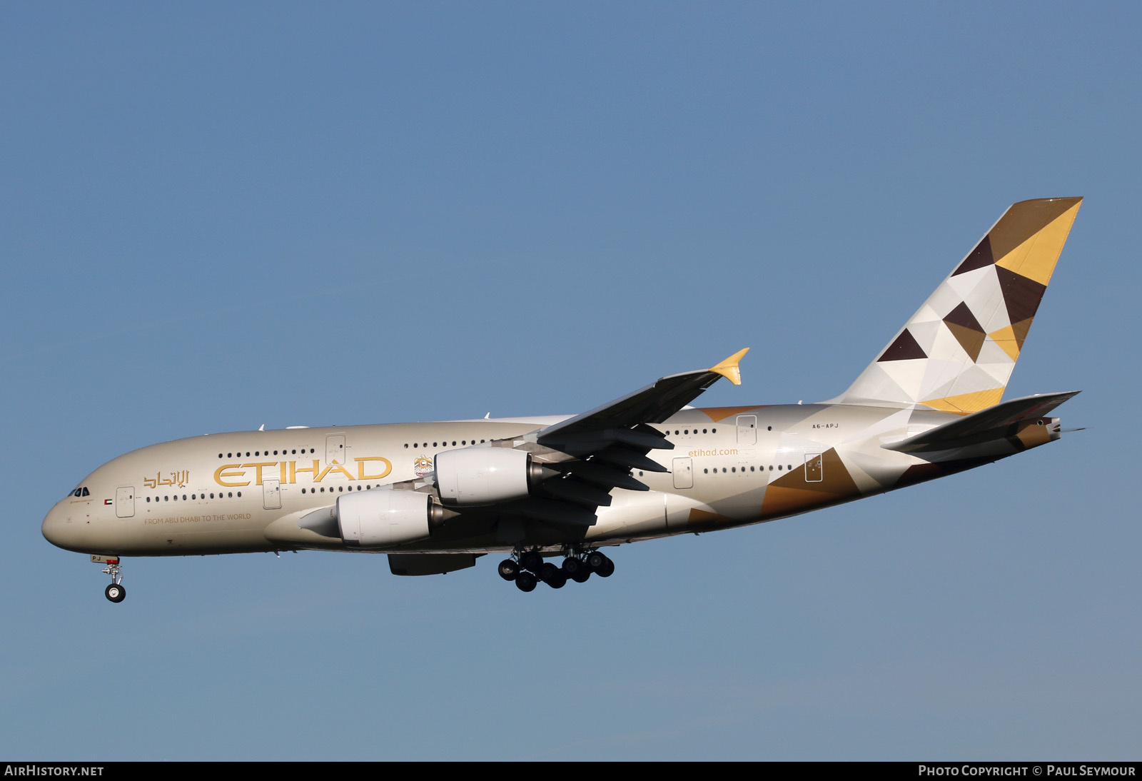 Aircraft Photo of A6-APJ | Airbus A380-861 | Etihad Airways | AirHistory.net #127869