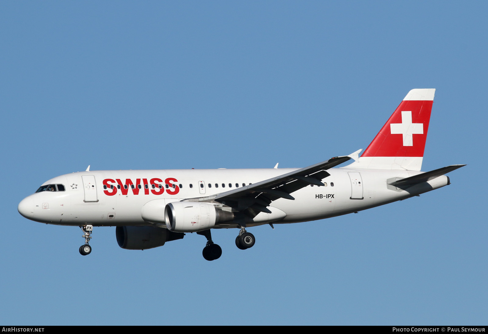 Aircraft Photo of HB-IPX | Airbus A319-112 | Swiss International Air Lines | AirHistory.net #127870