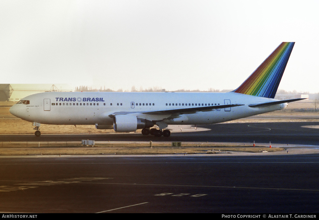 Aircraft Photo of PT-TAJ | Boeing 767-283/ER | TransBrasil | AirHistory.net #127950