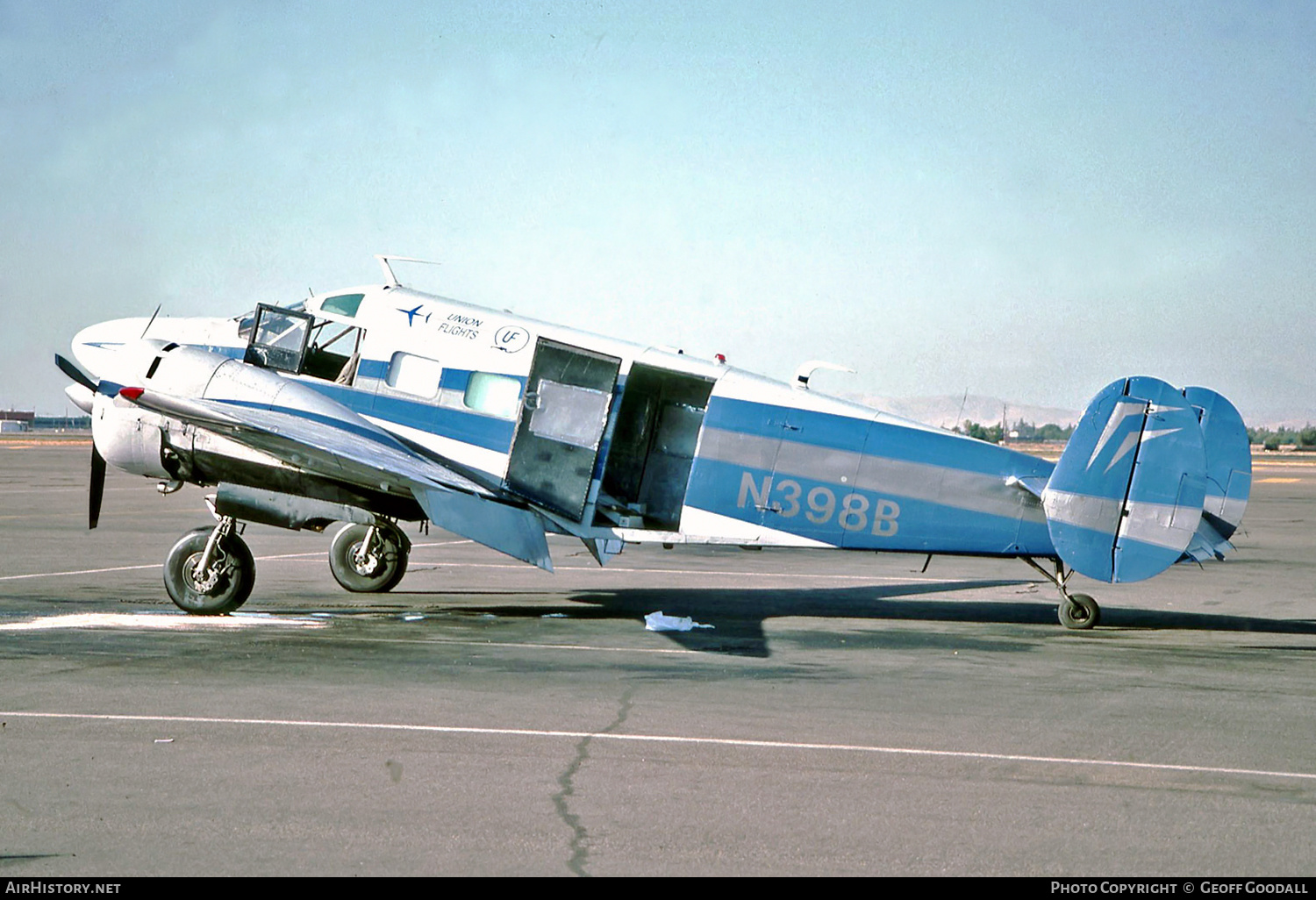 Aircraft Photo of N398B | Beech E18S-9700 | Union Flights | AirHistory.net #128071