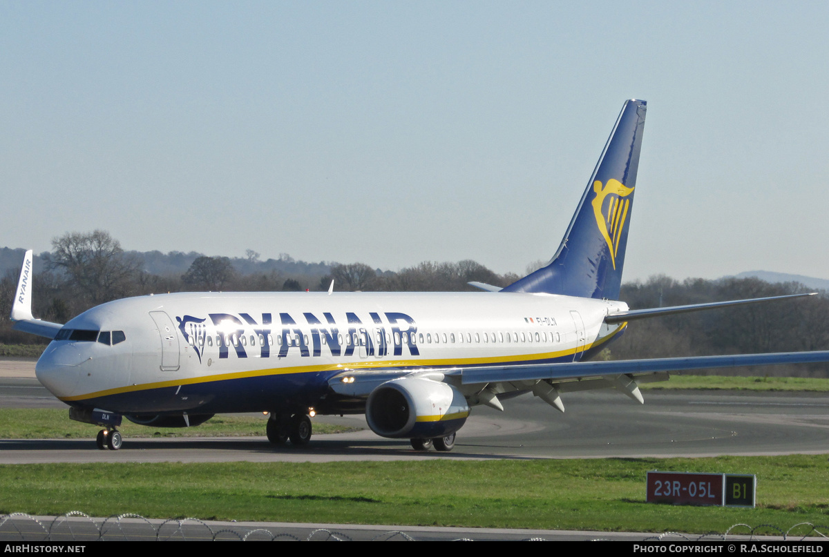 Aircraft Photo of EI-DLN | Boeing 737-8AS | Ryanair | AirHistory.net #128100