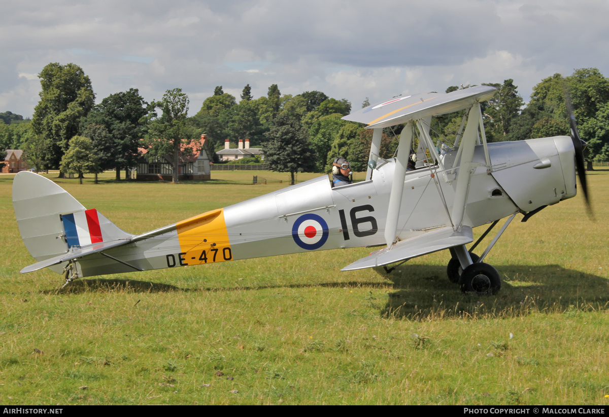 Aircraft Photo of G-ANMY / DE470 | De Havilland D.H. 82A Tiger Moth II | UK - Air Force | AirHistory.net #128214