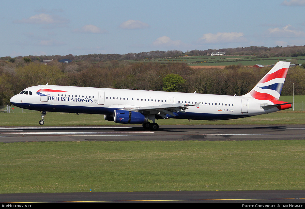 Aircraft Photo of G-EUXD | Airbus A321-231 | British Airways | AirHistory.net #128228