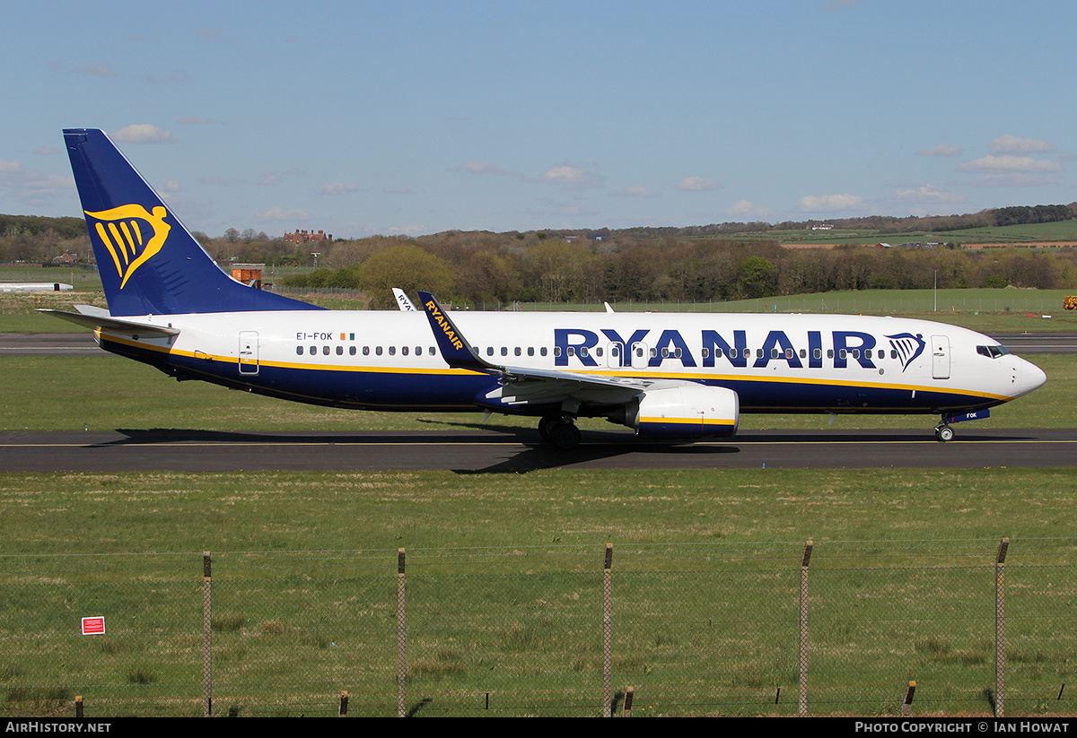 Aircraft Photo of EI-FOK | Boeing 737-8AS | Ryanair | AirHistory.net #128230