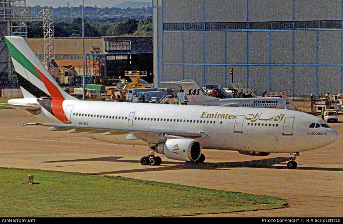 Aircraft Photo of A6-EKD | Airbus A300B4-605R | Emirates | AirHistory.net #128248