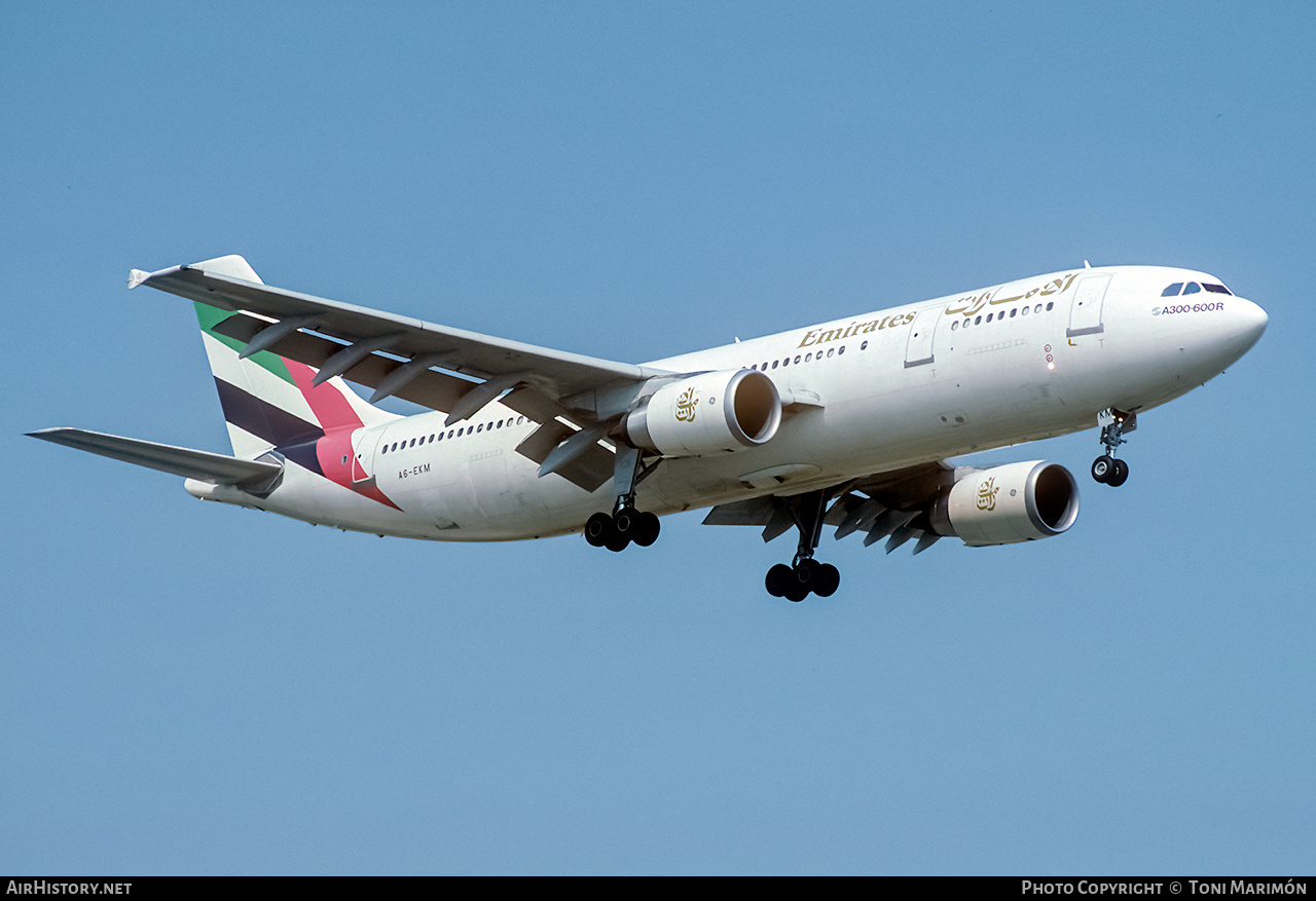 Aircraft Photo of A6-EKM | Airbus A300B4-605R | Emirates | AirHistory.net #128323