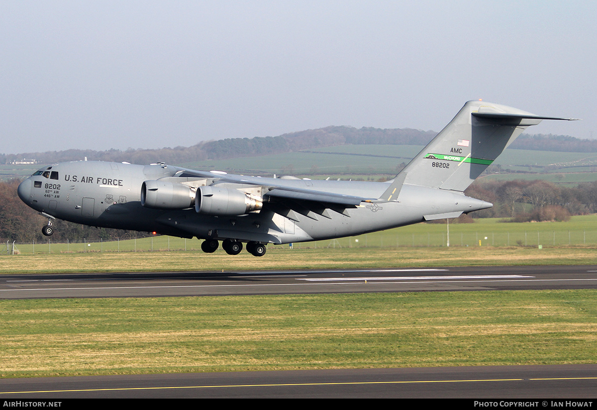 Aircraft Photo of 08-8202 / 88202 | Boeing C-17A Globemaster III | USA - Air Force | AirHistory.net #128364