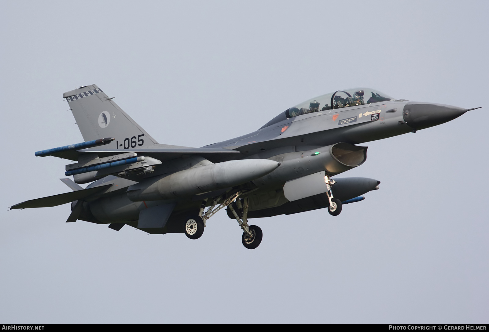 Aircraft Photo of J-065 | General Dynamics F-16BM Fighting Falcon | Netherlands - Air Force | AirHistory.net #128366