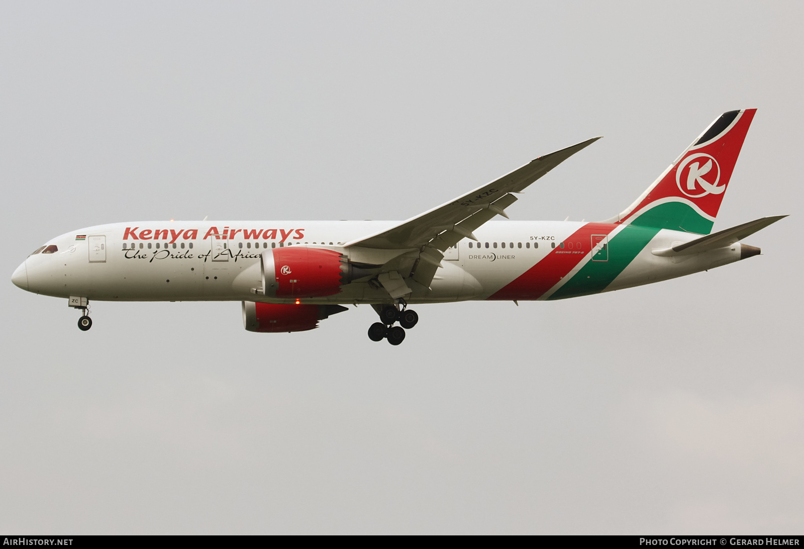 Aircraft Photo of 5Y-KZC | Boeing 787-8 Dreamliner | Kenya Airways | AirHistory.net #128379