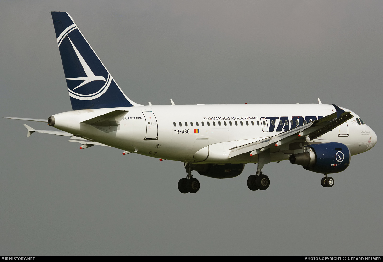 Aircraft Photo of YR-ASC | Airbus A318-111 | TAROM - Transporturile Aeriene Române | AirHistory.net #128400