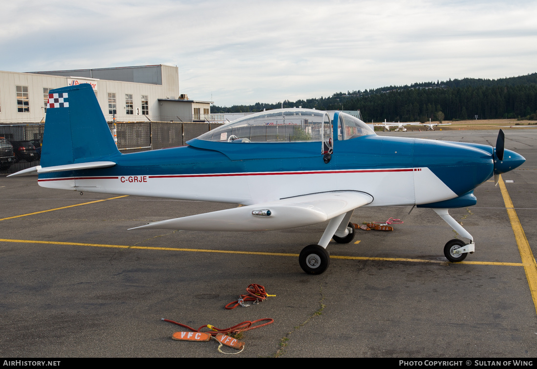 Aircraft Photo of C-GRJE | Van's RV-8A | AirHistory.net #128425