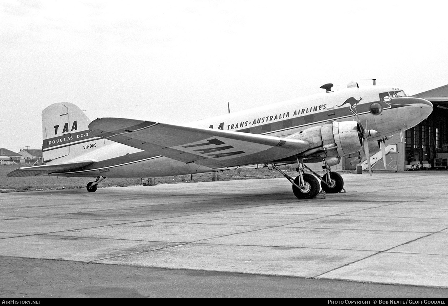 Aircraft Photo of VH-DAS | Douglas DC-3(C) | Trans-Australia Airlines - TAA | AirHistory.net #128524