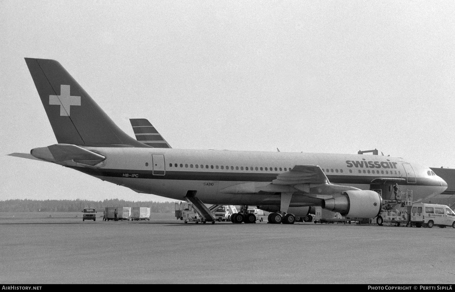 Aircraft Photo of HB-IPC | Airbus A310-221 | Swissair | AirHistory.net #128537