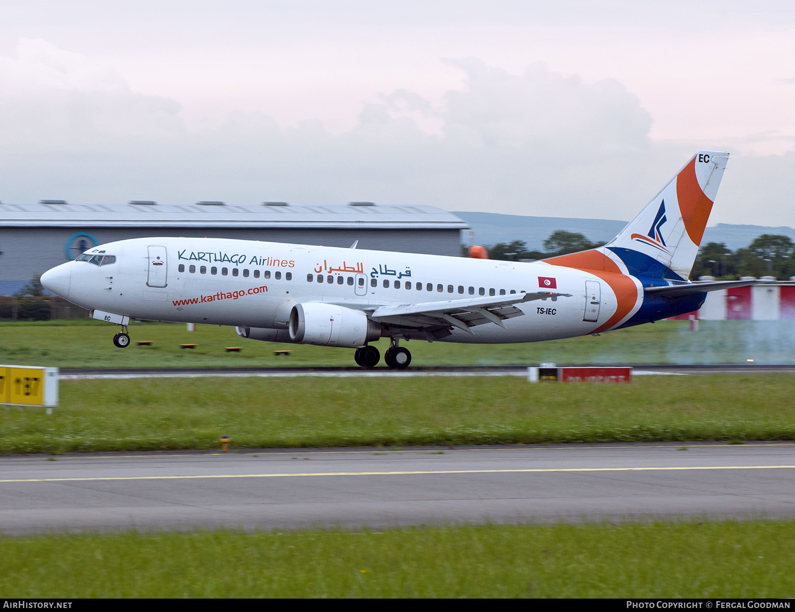 Aircraft Photo of TS-IEC | Boeing 737-33A | Karthago Airlines | AirHistory.net #128546