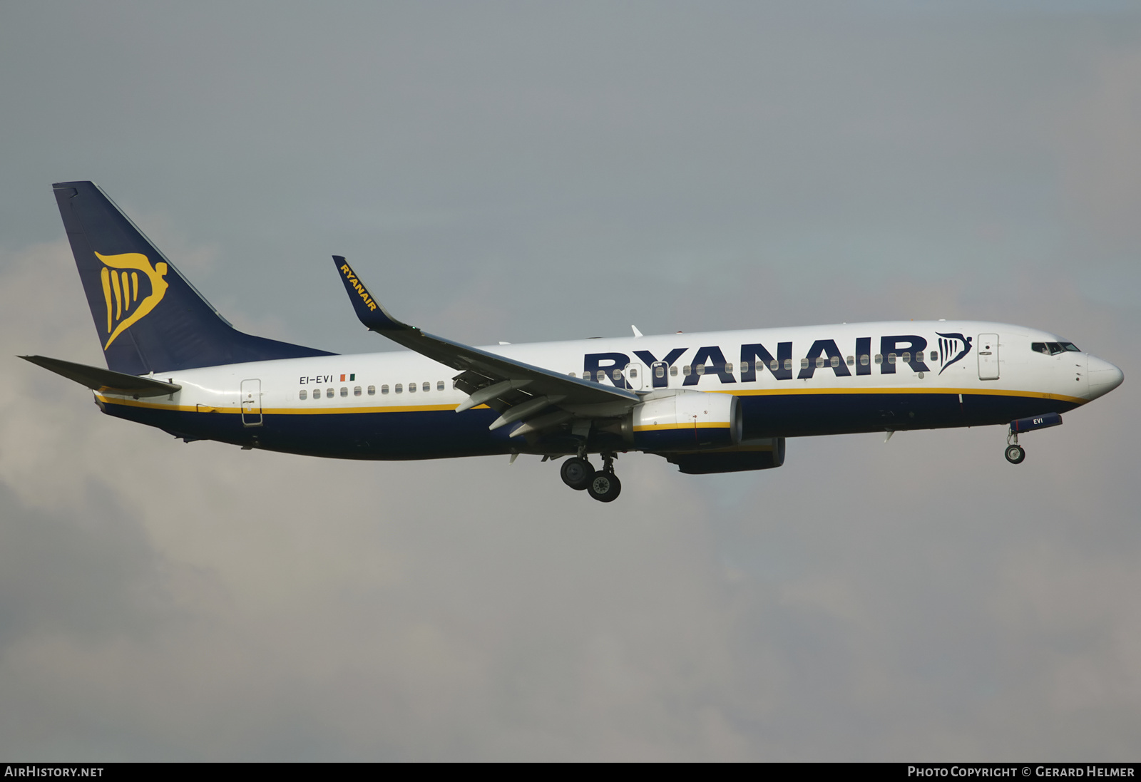 Aircraft Photo of EI-EVI | Boeing 737-8AS | Ryanair | AirHistory.net #128582
