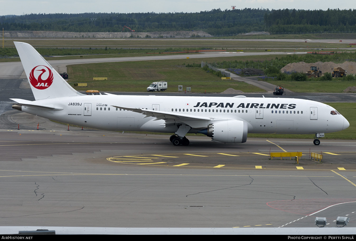 Aircraft Photo of JA839J | Boeing 787-8 Dreamliner | Japan Airlines - JAL | AirHistory.net #128618