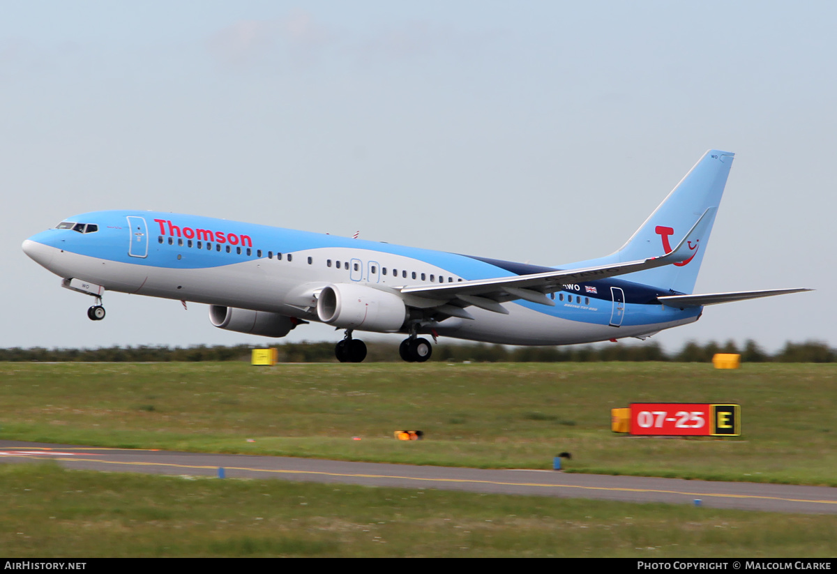 Aircraft Photo of G-TAWO | Boeing 737-8K5 | Thomson Airways | AirHistory.net #128674