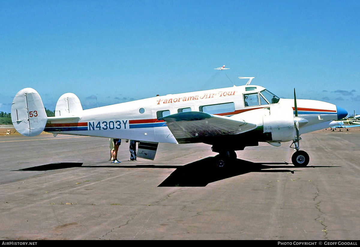 Aircraft Photo of N4303Y | Beech E18S-9700/Tri-Gear | Panorama Air Tour | AirHistory.net #128734