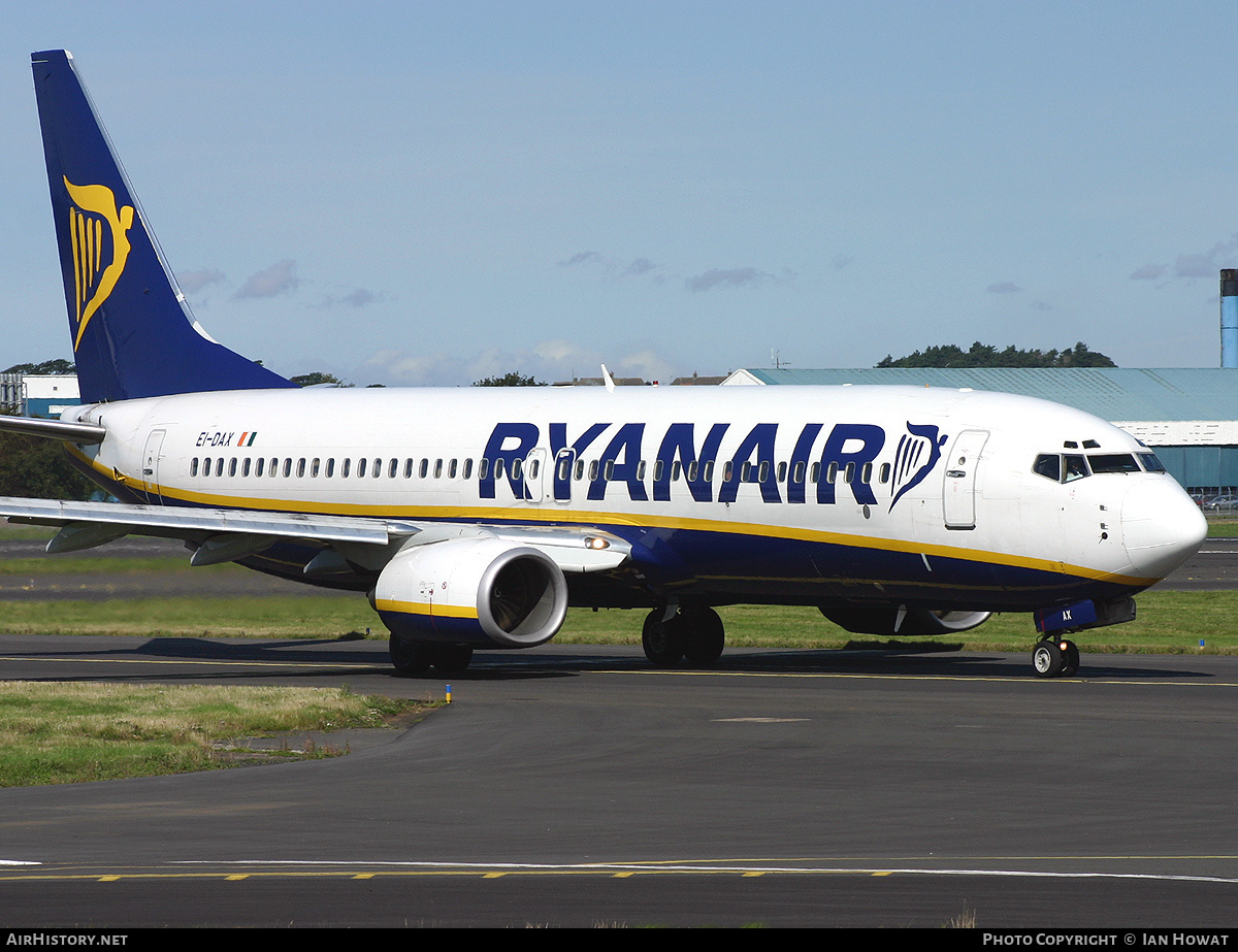 Aircraft Photo of EI-DAX | Boeing 737-8AS | Ryanair | AirHistory.net #128749