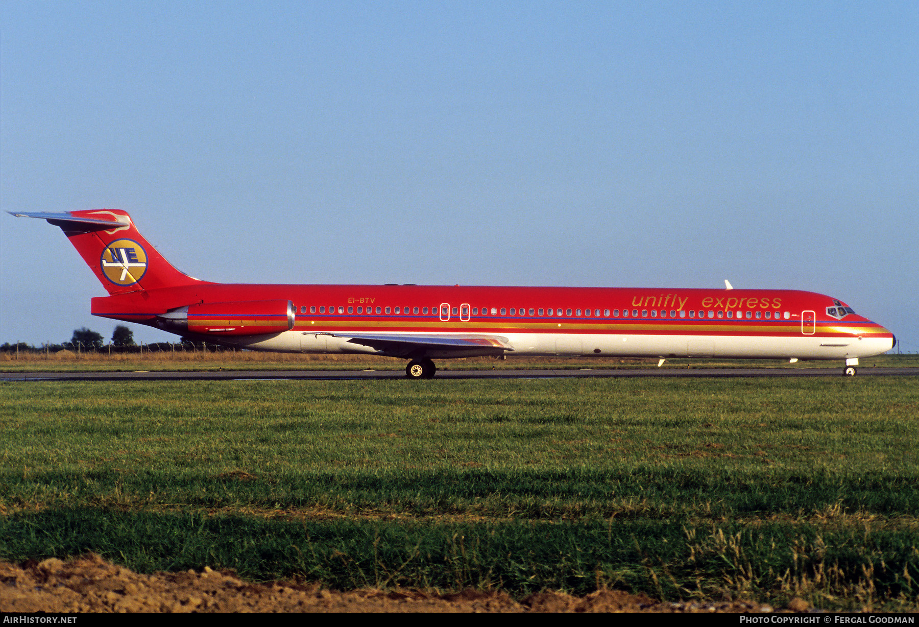 Aircraft Photo of EI-BTV | McDonnell Douglas MD-83 (DC-9-83) | Unifly Express | AirHistory.net #128764