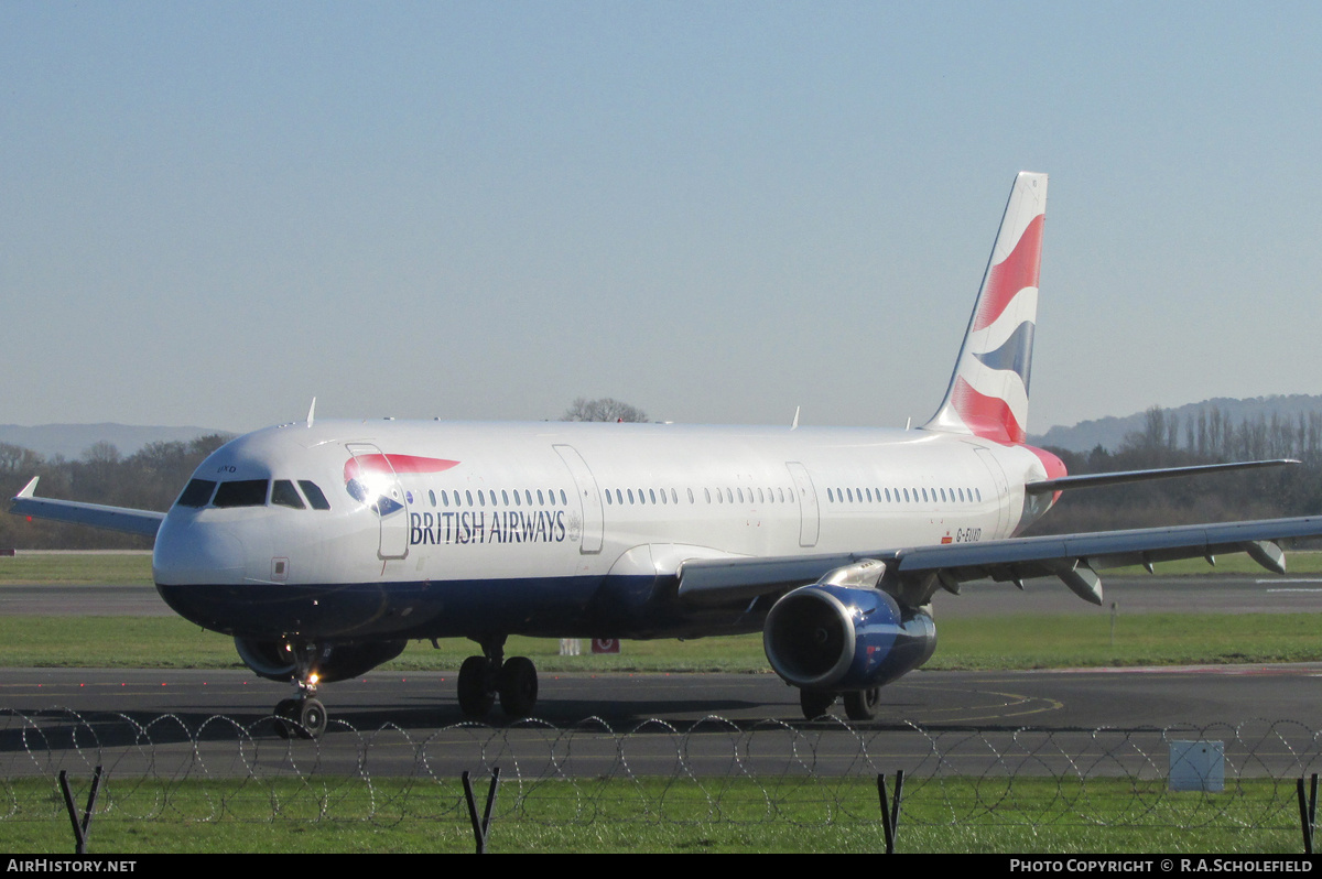 Aircraft Photo of G-EUXD | Airbus A321-231 | British Airways | AirHistory.net #128771