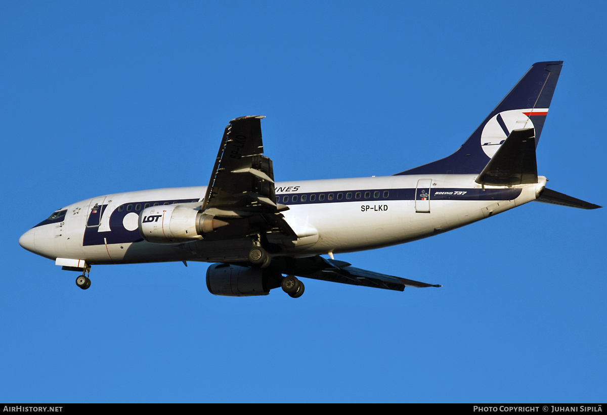 Aircraft Photo of SP-LKD | Boeing 737-55D | LOT Polish Airlines - Polskie Linie Lotnicze | AirHistory.net #128832