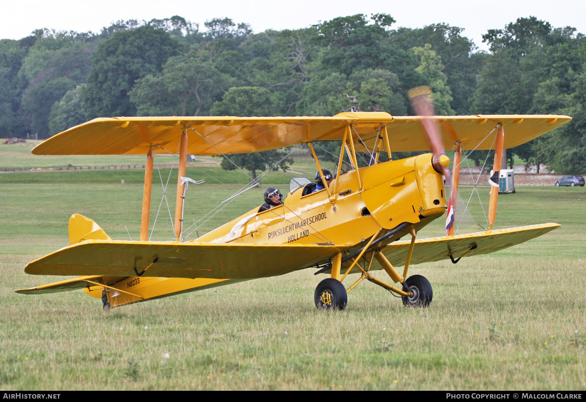 Aircraft Photo of N8233 | De Havilland D.H. 82A Tiger Moth II | Rijksluchtvaartschool - RLS | AirHistory.net #128851