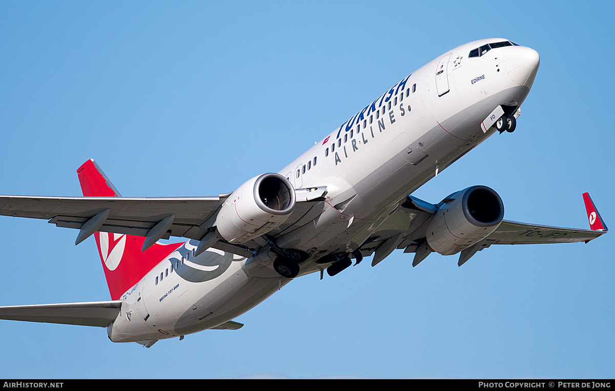 Aircraft Photo of TC-JFO | Boeing 737-8F2 | Turkish Airlines | AirHistory.net #128860