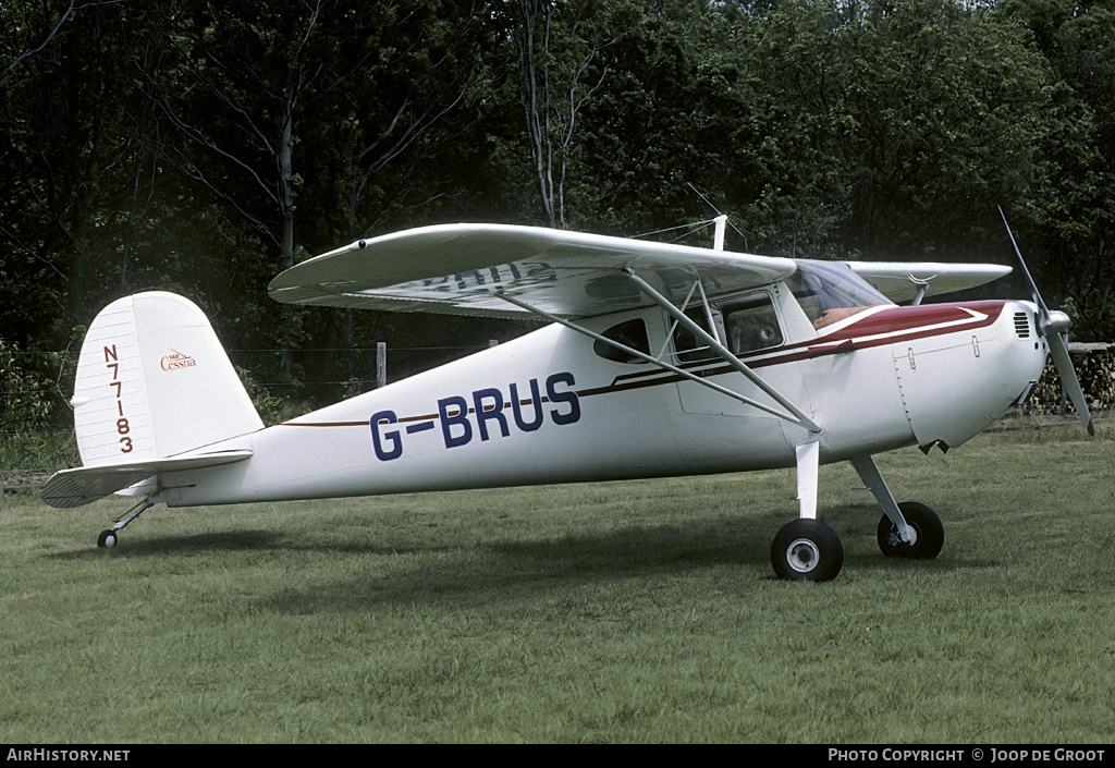 Aircraft Photo of G-BRUS / N77183 | Cessna 140 | AirHistory.net #128881