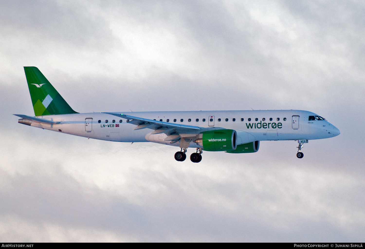 Aircraft Photo of LN-WEB | Embraer 190-E2 (ERJ-190-300) | Widerøe | AirHistory.net #128955