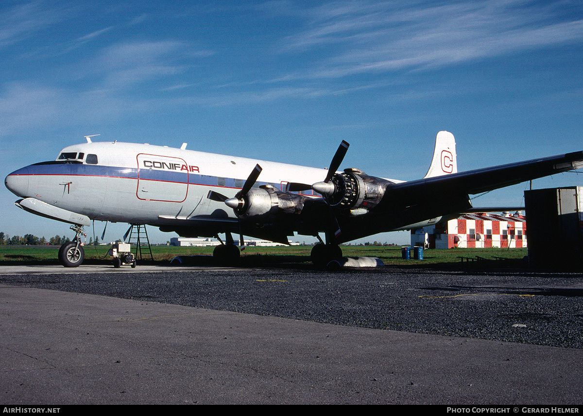 Aircraft Photo of C-GBYA | Douglas R6D-1 Liftmaster (DC-6A) | Conifair Aviation | AirHistory.net #129001