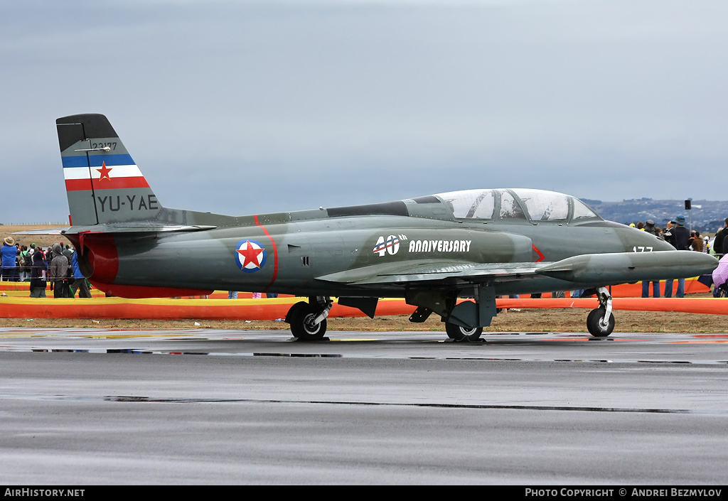 Aircraft Photo of YU-YAE / 23177 | Soko G-2A Galeb | Yugoslavia - Air Force | AirHistory.net #129052