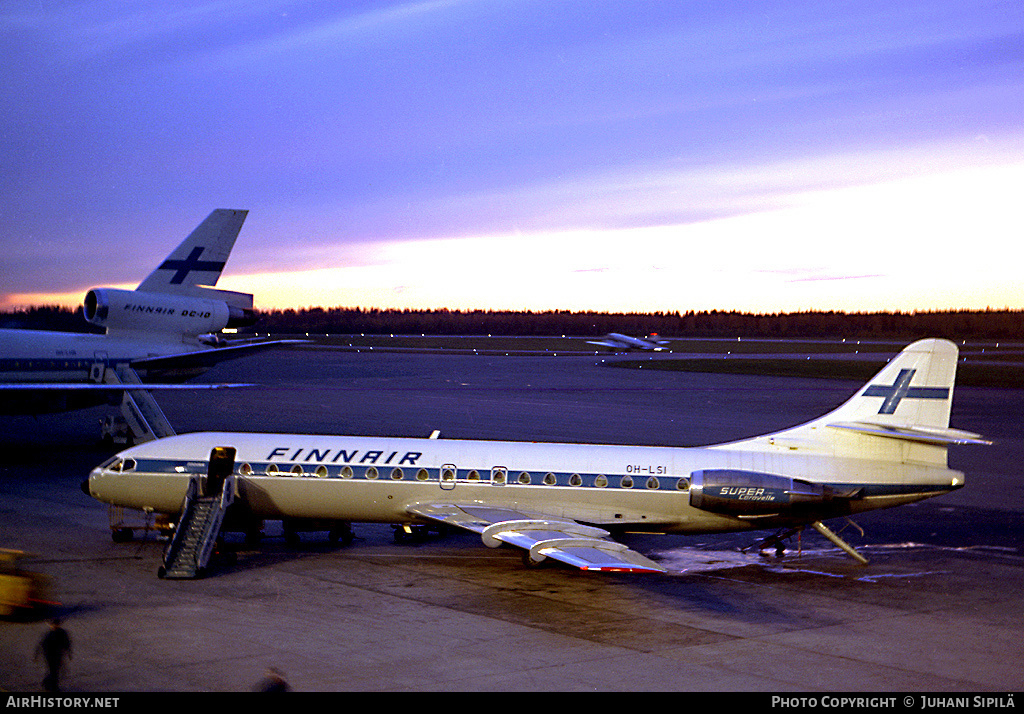 Aircraft Photo of OH-LSI | Sud SE-210 Caravelle 10B3 Super B | Finnair | AirHistory.net #129056