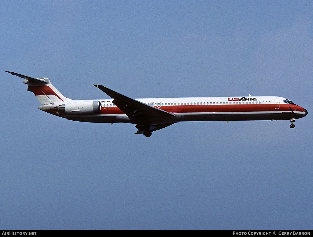 Aircraft Photo of N830US | McDonnell Douglas MD-82 (DC-9-82) | USAir | AirHistory.net #129162