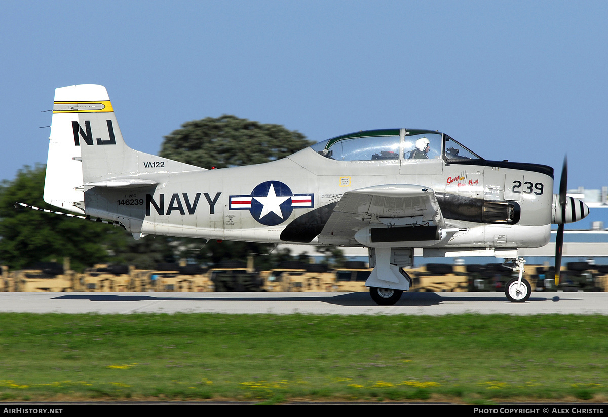 Aircraft Photo of N4168E / NX4168E / 146239 | North American T-28C Trojan | USA - Navy | AirHistory.net #129165