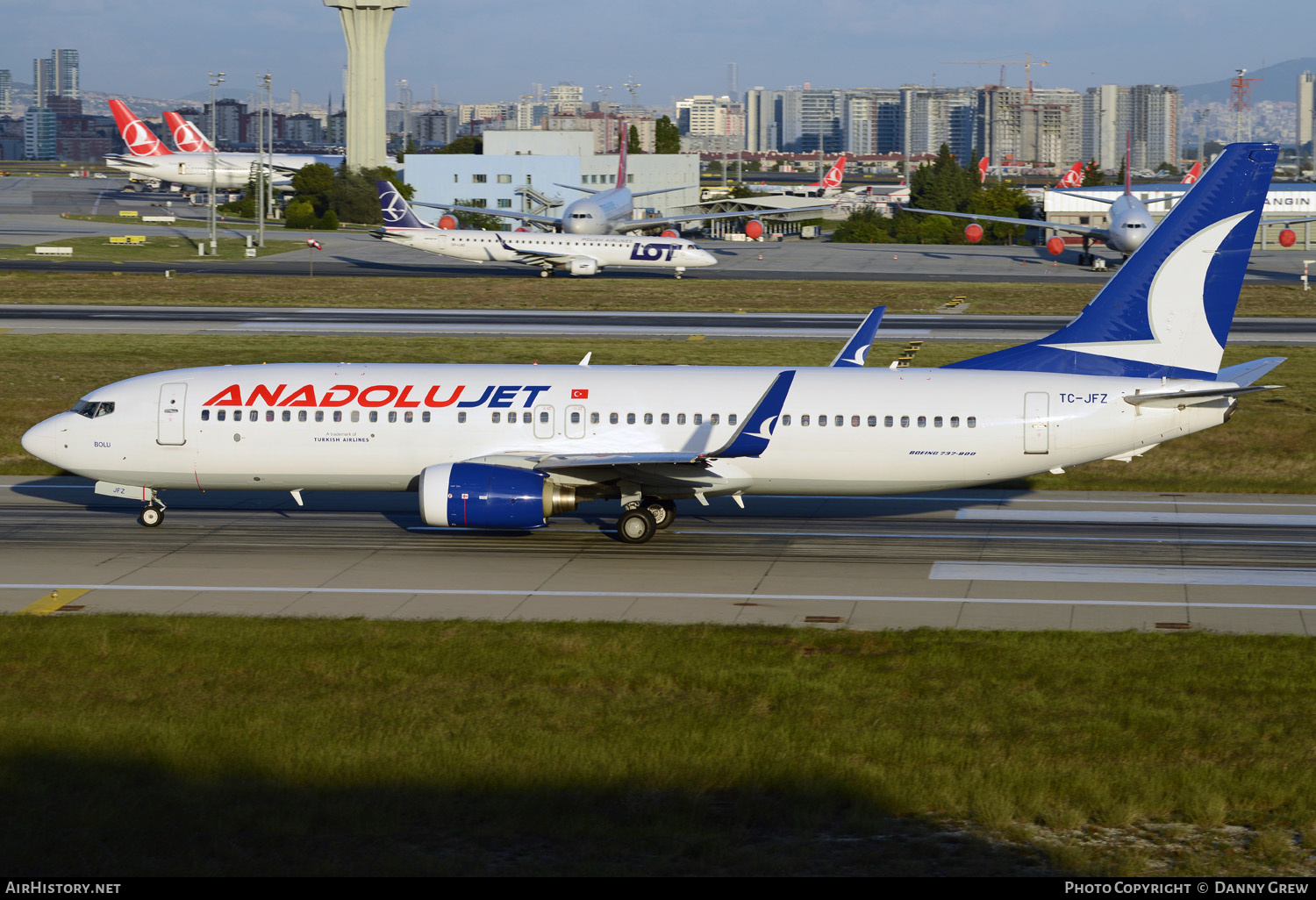 Aircraft Photo of TC-JFZ | Boeing 737-8F2 | AnadoluJet | AirHistory.net #129181