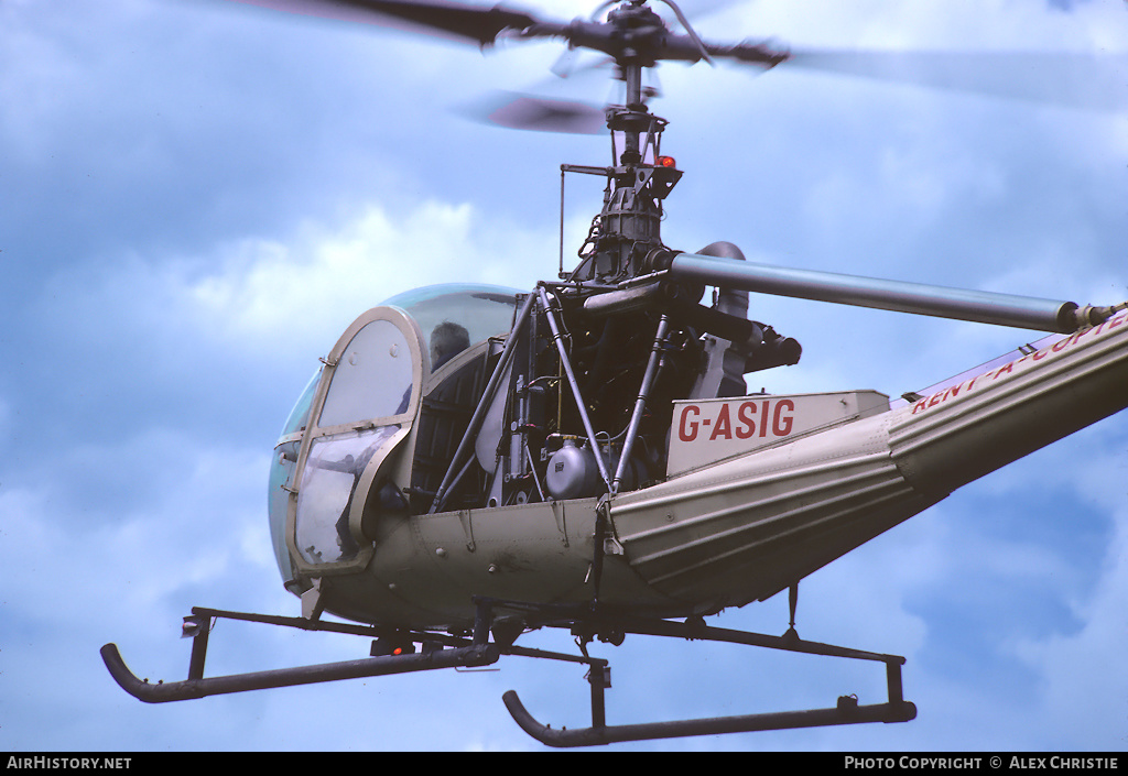Aircraft Photo of G-ASIG | Hiller UH-12E | Rent-A-Copter | AirHistory.net #129182