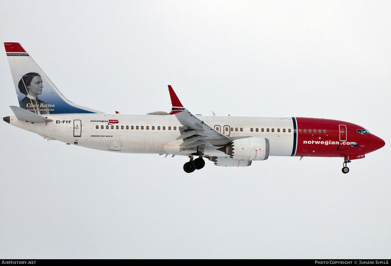 Aircraft Photo of EI-FYF | Boeing 737-8 Max 8 | Norwegian | AirHistory.net #129225