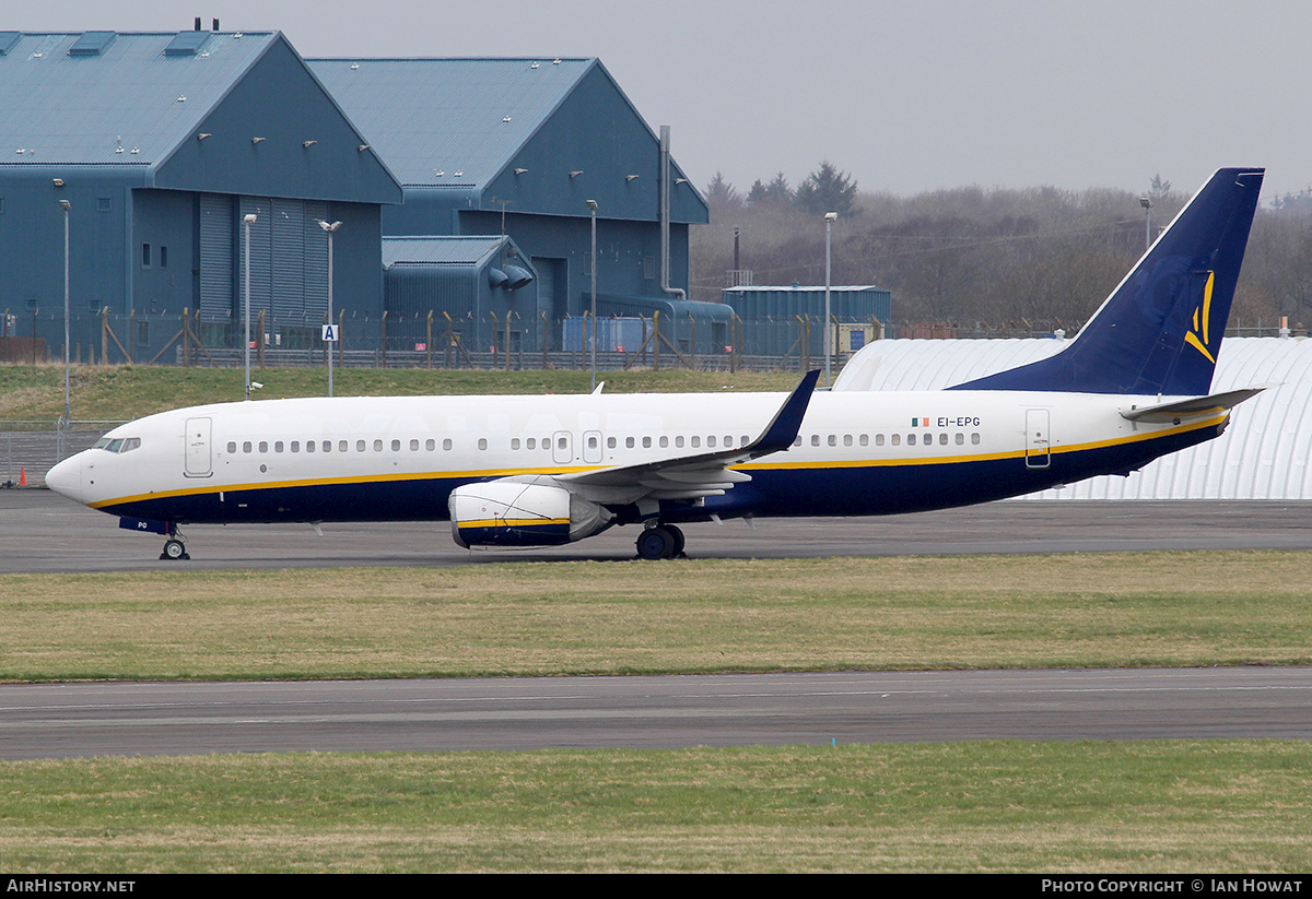 Aircraft Photo of EI-EPG | Boeing 737-8AS | Ryanair | AirHistory.net #129227
