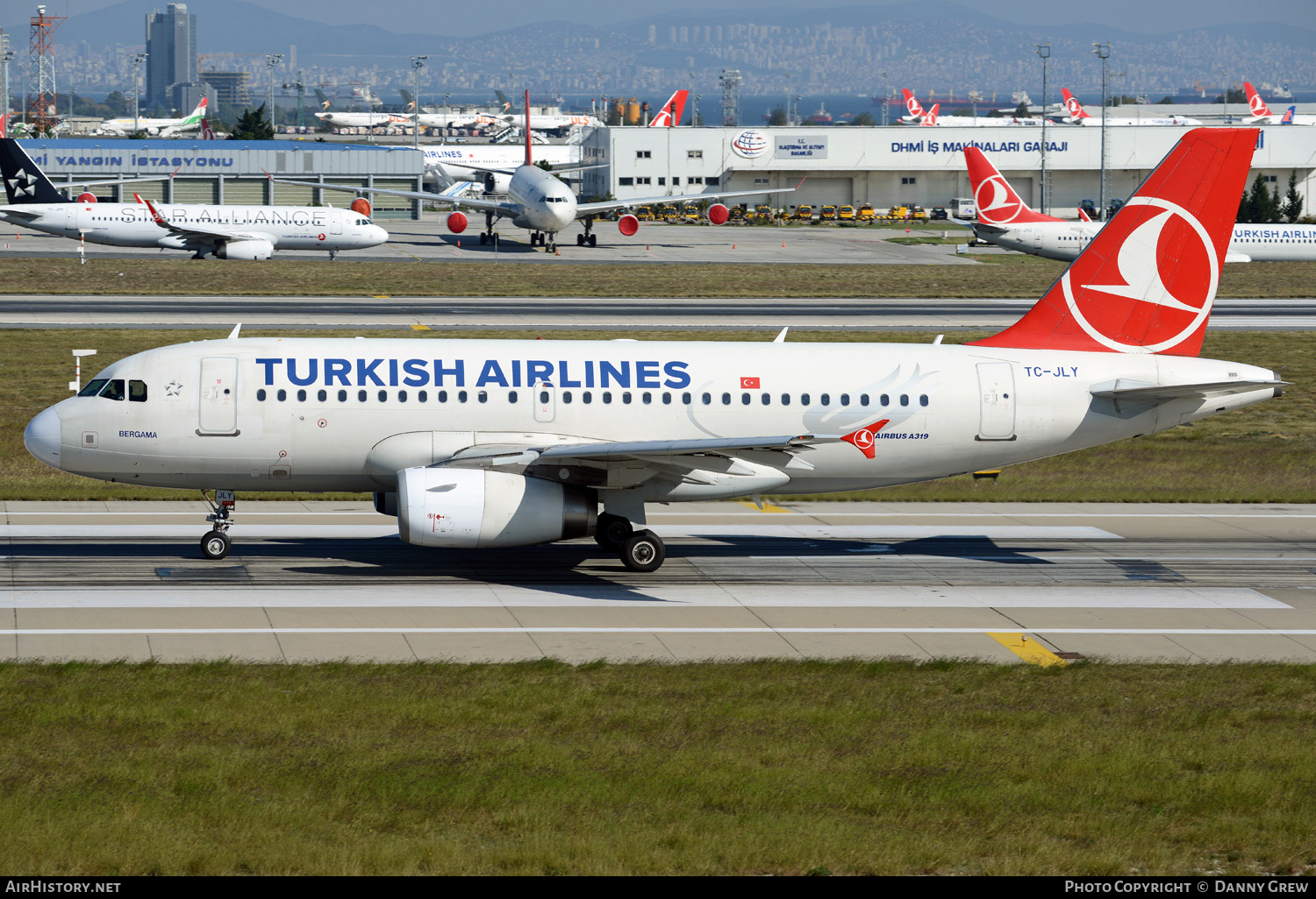 Aircraft Photo of TC-JLY | Airbus A319-132 | Turkish Airlines | AirHistory.net #129250