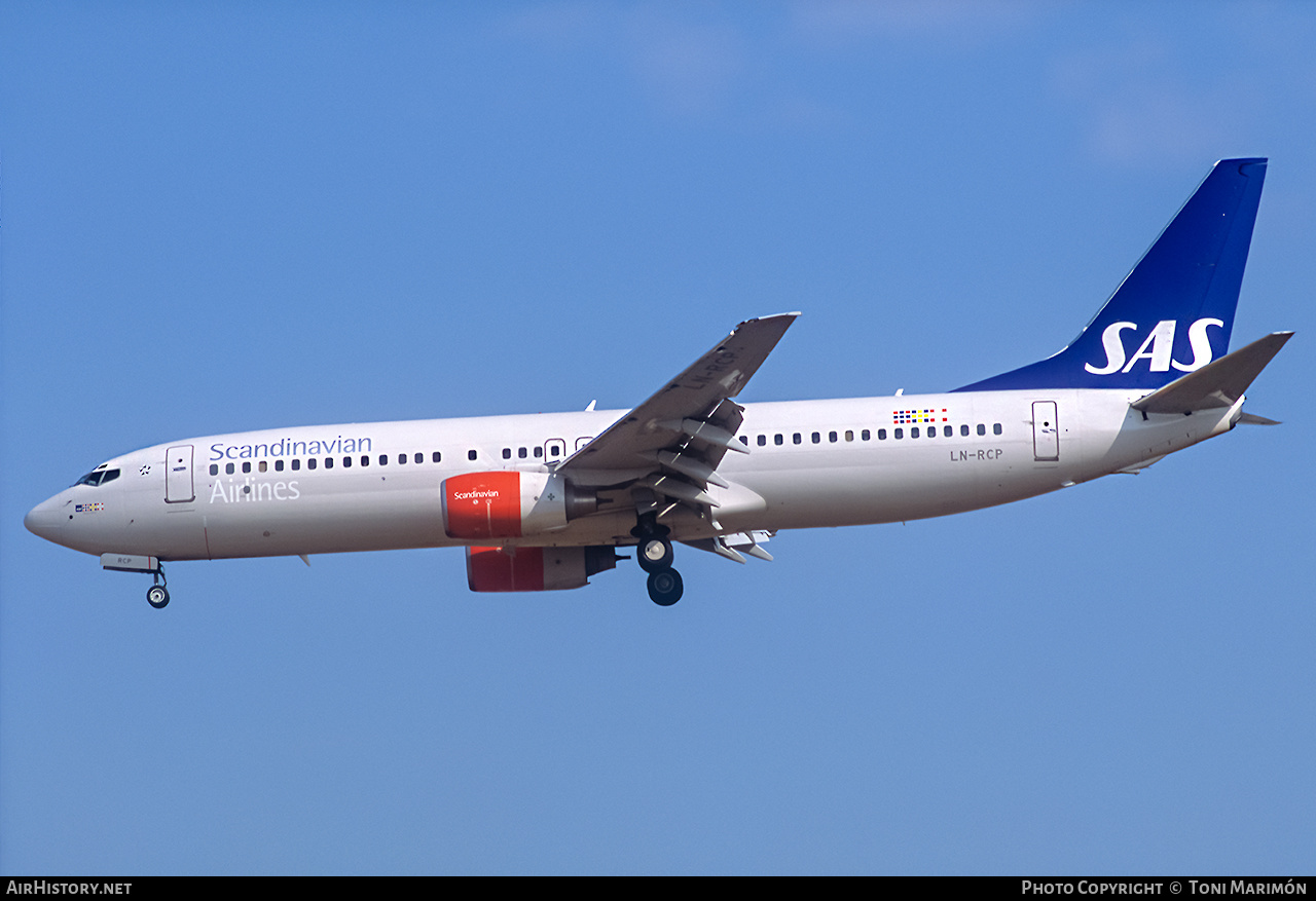 Aircraft Photo of LN-RCP | Boeing 737-883 | Scandinavian Airlines - SAS | AirHistory.net #129268