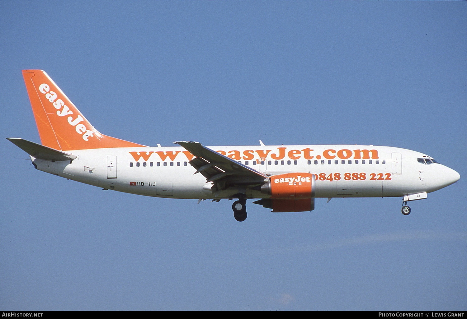 Aircraft Photo of HB-IIJ | Boeing 737-33V | EasyJet | AirHistory.net #129311