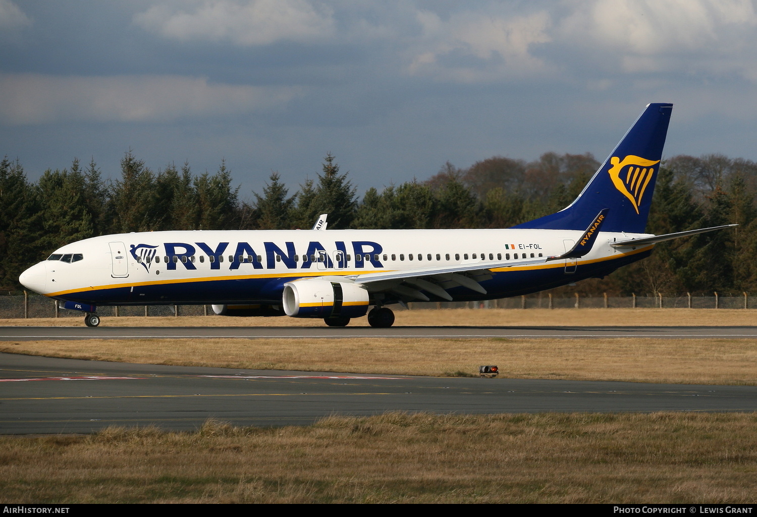 Aircraft Photo of EI-FOL | Boeing 737-8AS | Ryanair | AirHistory.net #129313