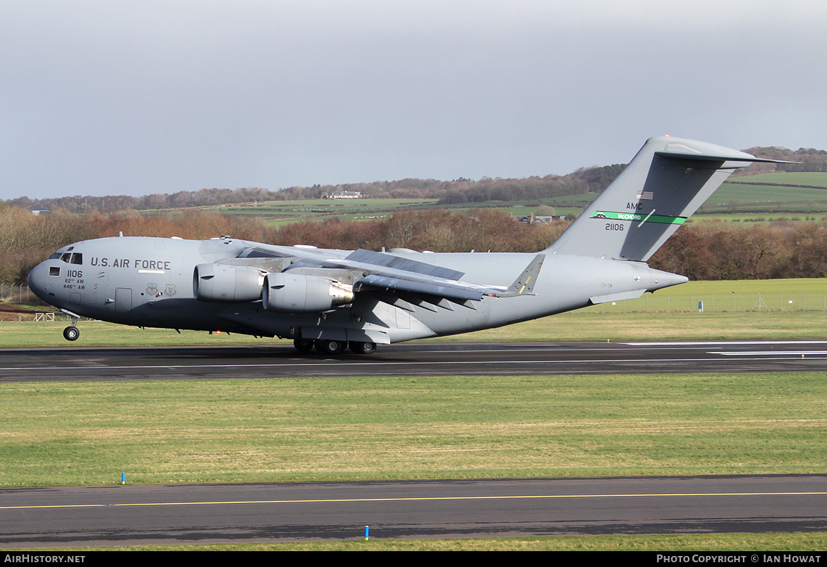 Aircraft Photo of 02-1106 / 21106 | Boeing C-17A Globemaster III | USA - Air Force | AirHistory.net #129391
