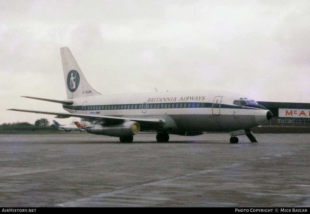 Aircraft Photo of G-AVRL | Boeing 737-204 | Britannia Airways | AirHistory.net #129451